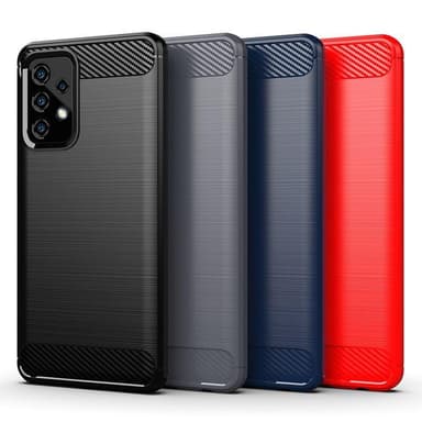 SKALO Samsung A33 5G Armor Carbon Stöttåligt TPU-skal - Blå