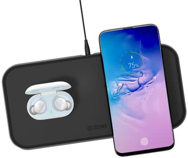 Zens Aluminium Dual trådlös laddare