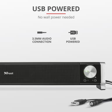 Trust Asto Soundbar PC Speaker