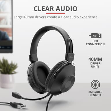 Trust OZO USB headset för dator