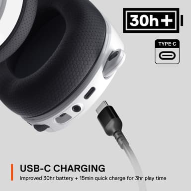 SteelSeries Arctis 7 Plus headset (vit)