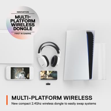 SteelSeries Arctis 7 Plus headset (vit)
