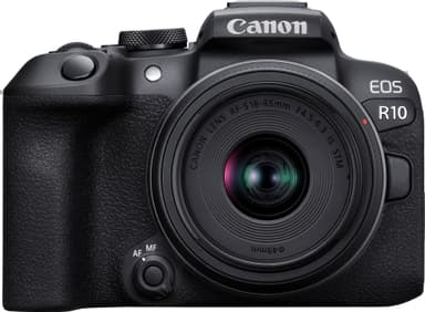 Canon EOS R10 spegellös kamera + RF-S 18-45mm IS STM-objektiv