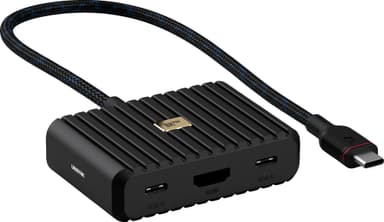 Unisynk 5-portars 8K 100W USB-C hubb (svart)