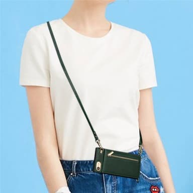 Zipper necklace case Apple iPhone SE 2022 - Grön