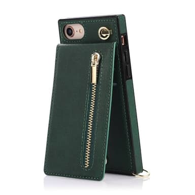 Zipper necklace case Apple iPhone SE 2022 - Grön