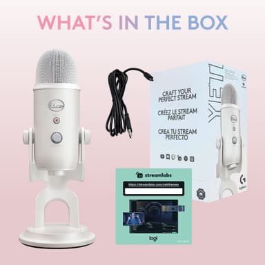 Blue Microphones Yeti USB-mikrofon (White Mist)
