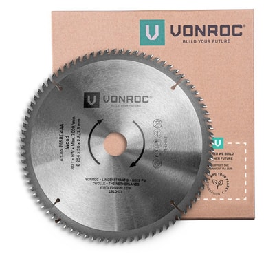Lama Universale VONROC Ø254mm 60 Denti - Per Troncatrici E Seghe Da Tavolo Con Anello Di Riduzione - Foto 6