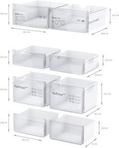 Bosch Serie 4 Fristående Kyl/Frys KFN96VPEA (rostfri)