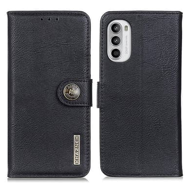 KHAZNEH Motorola Moto G52 Plånboksfodral - Svart