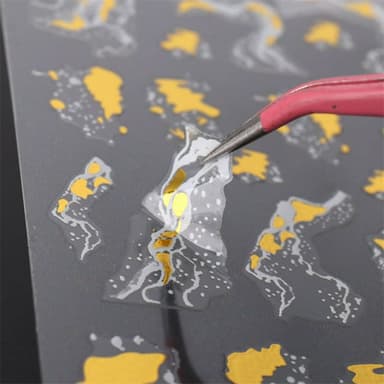 Marmor Nail Art Stickers Dekaler på naglar självhäftande Flerfärgad
