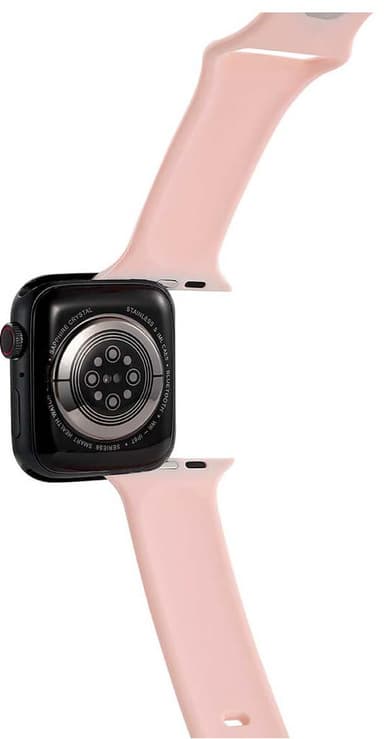 Gear silikonarmband för Apple Watch 41-45mm (rosé)