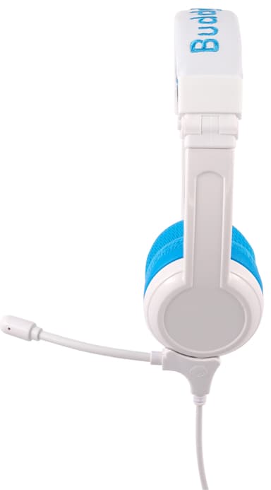 BuddyPhones School+ on ear-hörlurar (blåa)