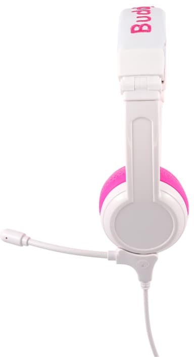 BuddyPhones School+ on ear-hörlurar (rosa)