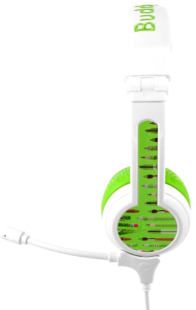 BuddyPhones School+ on ear-hörlurar (gröna)