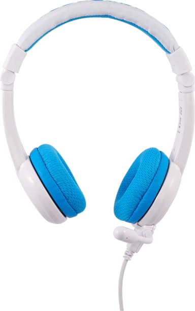 BuddyPhones School+ on ear-hörlurar (blåa)