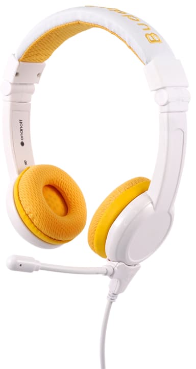 BuddyPhones School+ on ear-hörlurar (gula)