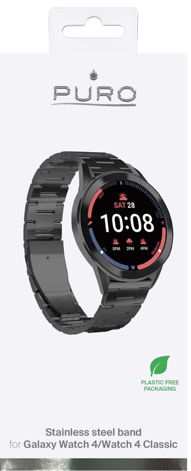 Puro klockarmband för Samsung Galaxy Watch 4/4 Classic (svart)