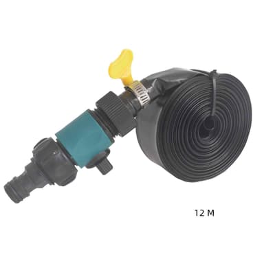 Studsmatta Sprinkler PVC Svart/Grön 12 m