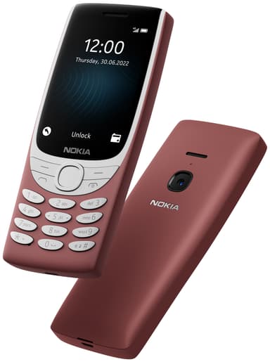 Nokia 8210 4G mobiltelefon (röd)