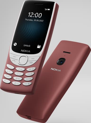 Nokia 8210 4G mobiltelefon (röd)