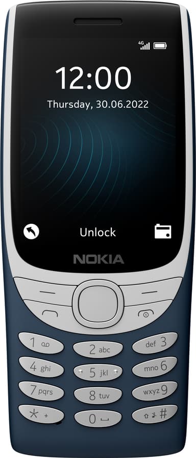 Nokia 8210 4G mobiltelefon (blå)