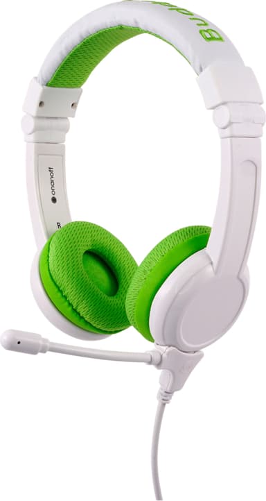 BuddyPhones School+ on ear-hörlurar (gröna)