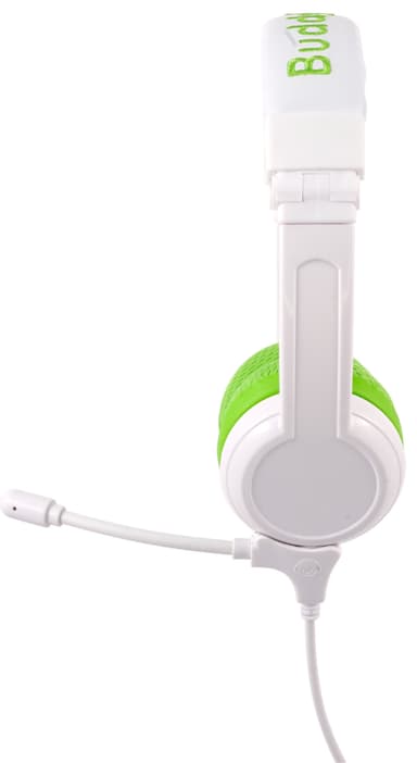 BuddyPhones School+ on ear-hörlurar (gröna)