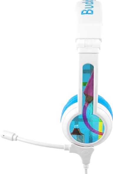 BuddyPhones School+ on ear-hörlurar (blåa)
