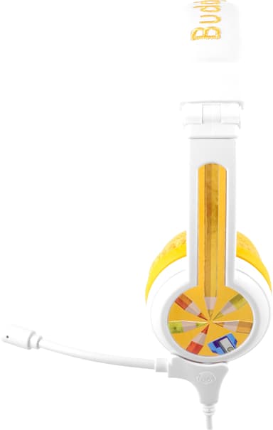BuddyPhones School+ on ear-hörlurar (gula)