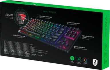 Razer Huntsman Tournament Ed. gaming tangentbord, RGB LED -lampa, Nordic,