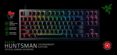 Razer Huntsman Tournament Ed. gaming tangentbord, RGB LED -lampa, Nordic,