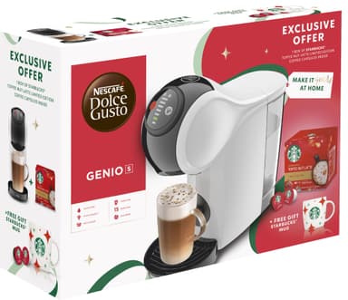 Nescafé Dolce Gusto Genio S kapselmaskinspaket (vit)
