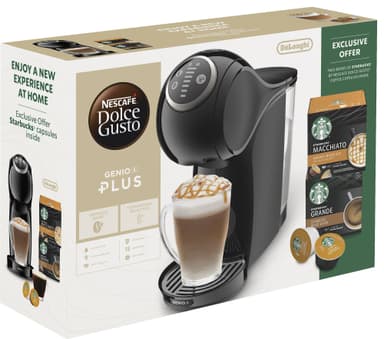 Nescafé Dolce Gusto Genio S Plus kapselmaskin - Value Pack (svart)