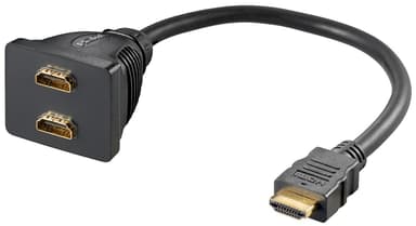 Goobay HDMI™-kabeladapter, Guldpläterad