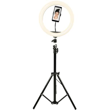 10"" LED Ring light med 160cm trebens-stativ