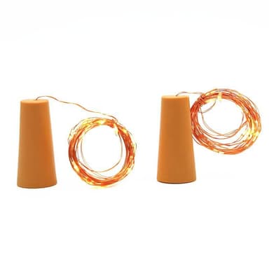 LED-ljusslinga för vinflaska varmvit 2-pack