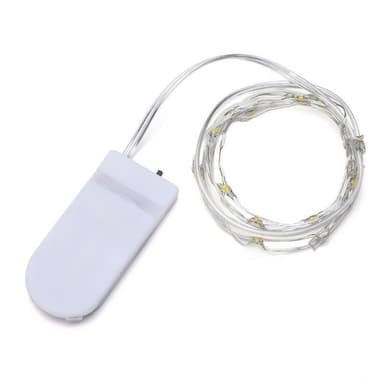 LED-ljusslinga med batteri 20 lampor 2 meter