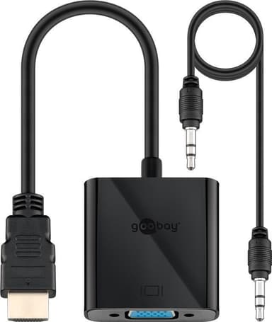 Goobay HDMI™/VGA-adapter, förnicklad