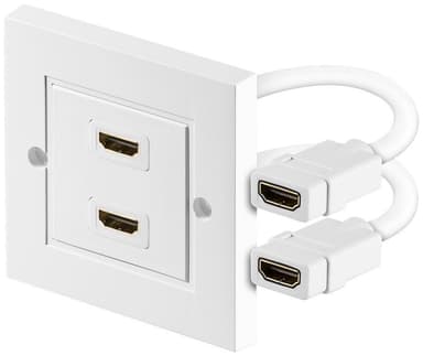 Goobay HDMI™ vägguttag, Guldpläterad