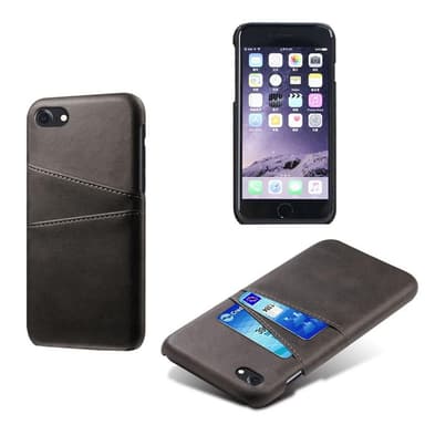 KSQ iPhone 8 / 7 / SE 2020 Skal med kortplats - Svart