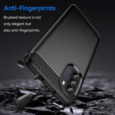 Motorola Moto G52 Karbon fiber texture Skal - Svart
