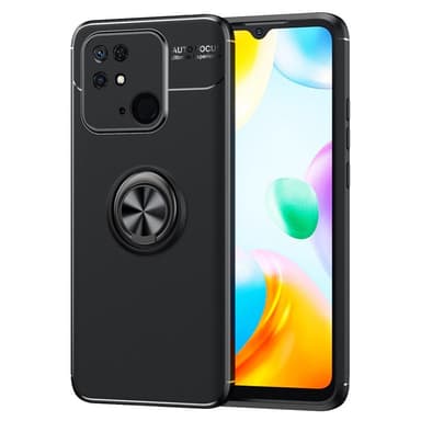 Redmi 10C TPU skal med Finger Ring - Svart