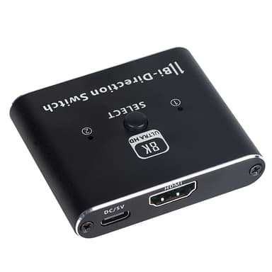 2-vägs HDMI Switch 8K HDMI2.1b High Speed 48Gbps