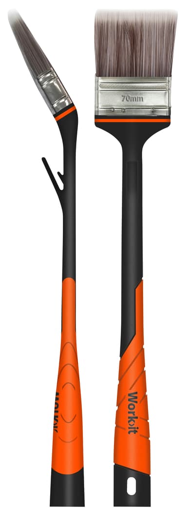Home>it® flat pensel med vinkel och långt skaft 70 x 18 mm