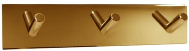 Home>it® självhäftande knopplist med 3 krokar 20 x 4 cm polerad mässing