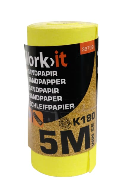 Work>it® sandpapper 9,3×500 cm K180