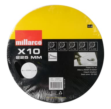 Millarco® slippapper till giraffslip 225 mm 10-pack
