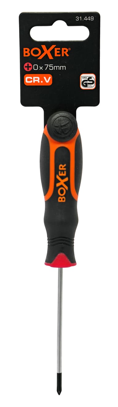 Boxer® skruvmejsel med 2-komponentshandtag PH0 x 75 mm