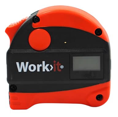 Work>it® måttband med laseravståndsmätare 5 + 40 meter